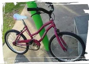 Bicicleta rodado 20 fucsia