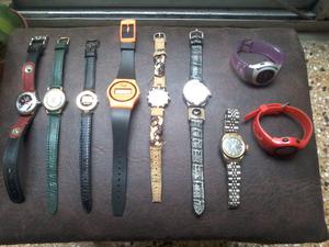 Lote de 9 relojes