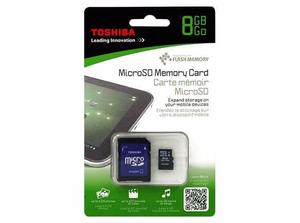MEMORIA MICRO-SD 8 GB. TOSHIBA CLASE 4 CON ADAPTADOR