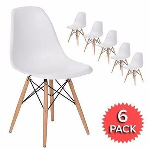 Pack 6 Sillas Eames Blanco, Entrega Inmediata +quesillas