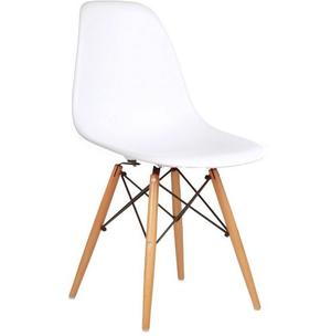 Silla De Comedor Plastico Patas De Madera Diseño Eames