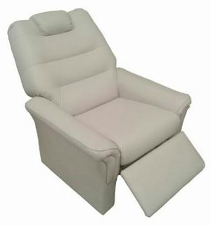 Sillon Poltrona Relax Reclinable Diva Cuero Ecológico Crudo