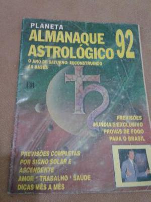 revista planeta almanaque astrologico 92 en portuguez $30