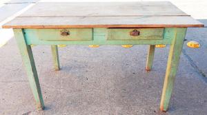 El Restaurador - Antigua mesa de campo rustica con cajones