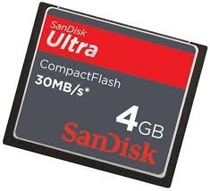 Memoria Compact Flash Sandisk Ultra 4gb 30mb/s
