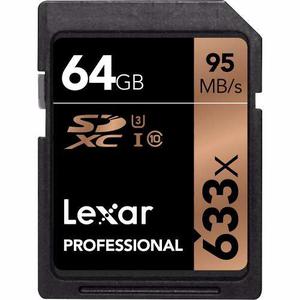 Memoria Lexar Sdhc 64gb Professional 633x Clase  Mb/s
