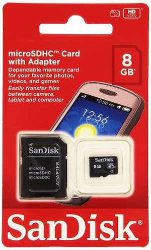 Memoria Micro Sd 8gb Sandisk Lg Nokia Sony Garantia