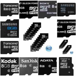 Memoria Micro Sd 8gb -celulares -sueltas -100 % Originales