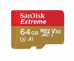 Sandisk Extreme Micro Sdxc 64gb 100mb/s U3 C10 V30 A1