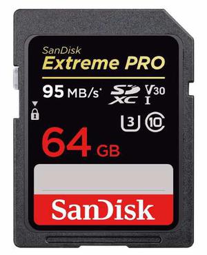 Sandisk Extreme Pro 64gb 95mb/s X633 Sdxc U3 Class 10 V30