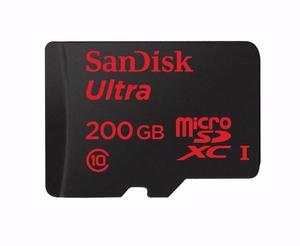 Sandisk Ultra 200 Gb Microsdxc 90 Mb/s Clase10 Stock Blister