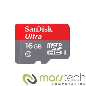 Tarjeta De Memoria Micro Sd 16gb Sandisk C10