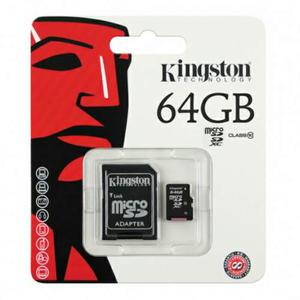 Tarjeta De Memoria Sd 64 Gb. Kingston Original 100%. Moron