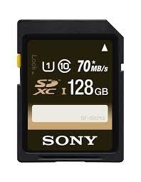 Tarjeta Memoria Sd 128gb Sony Original! Sdhc 70mb/s Rapidas
