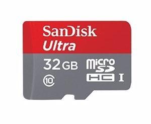 Tarjeta Microsdhc Sandisk Ultra 32gb Clase 10 Con Adaptador