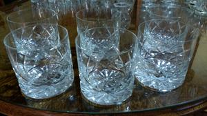 Vasos de whisky de cristal
