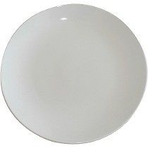 6 platos playos gastronomico porcelana 25cm blanco ala