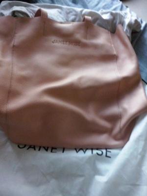 Cartera Janet Wise Nueva Edición Limitada Cuero Rosa Palo