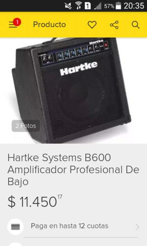 Hartke 60w igual a nuevo Permuto por stratocaster