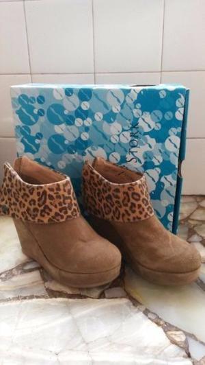 bota gamuza y cuero lady stork 36