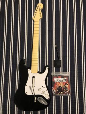 Guitarra para Playstation 3 + Juego Green Day Rockband
