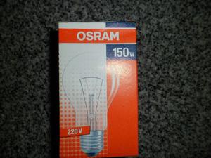 Lote 9 lamparitas 150 y 100 W OSRAM