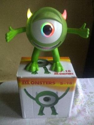 Parlante portatil mike wazowski con luces y radio