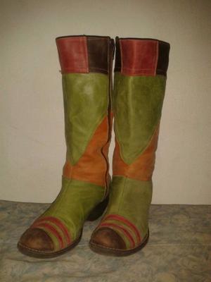 botas de cuero de mujer