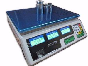 Balanza electrónica 40kg c/bateria recargable - 220V -