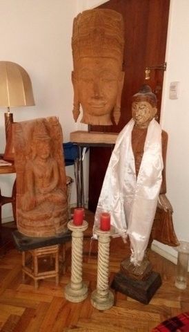 Buda tallado en madera