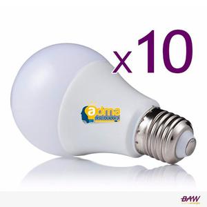 Lampara Led 12w Baw E27 Fría (equivale 75w) Pack X 10