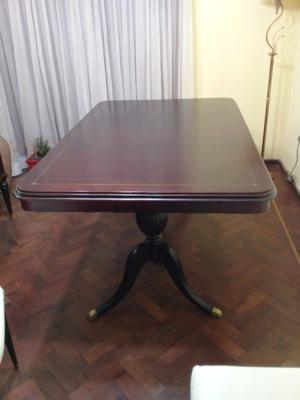 MESA ESTILO LUIS XVI CON DOBLE PARA TORNEADA