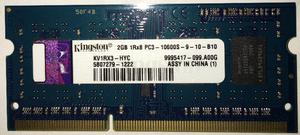 Memoria Kingston 2gb Ddr3 Sdram Pc Sodimm Notebook