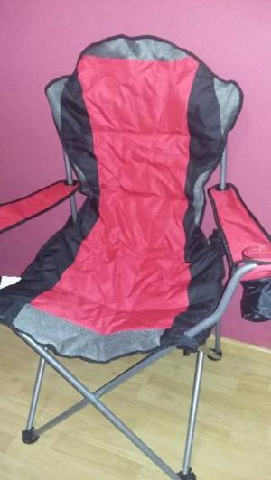 Sillon de camping de aluminio super acolchado