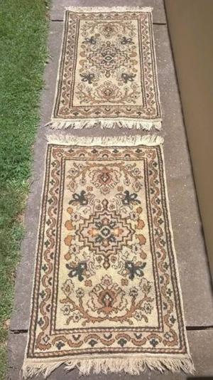 2 alfombras persa 100 % lana para habitacion o living en