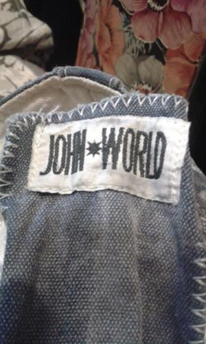 Botas negras de tela negras marca: JOHN WORLD N°39