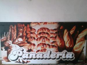 Cartel de lona para panaderia