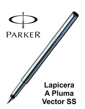 Lapicera Parker Vector Pluma Acero Inoxidable - Congreso