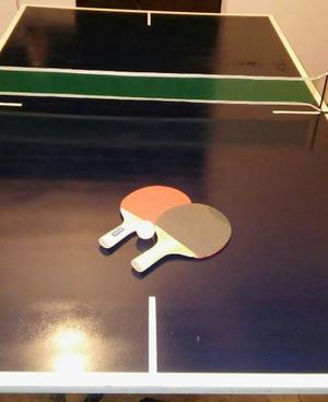 Mesa De Ping Pong 1,83mts Por 1,10mts Patas Rebatibles + Acc
