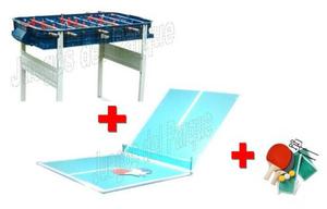 P R O M O -25% Metegol Aluminio Profesional + Tapa Ping Pong
