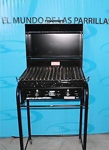 Parrilla a gas 40cm con tapa - con carro opcional