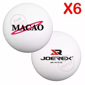 Set Pelotitas Ping Pong 3 Estrellas Premium 40mm Macao X6