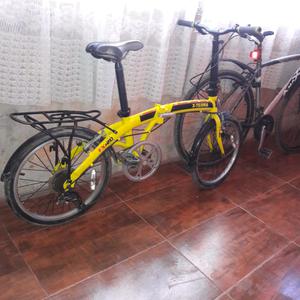 Vendo bicicleta plegable rodado 20..de aluminio esta como en