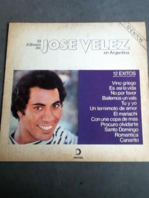 El álbum de José Vélez en Argentina - Disco Vinilo