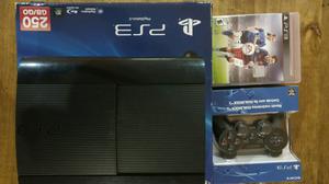 PS3 Superslim 250GB 4 juegos joystick original