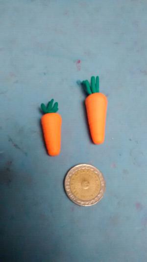 Zanahorias en porcelana fria