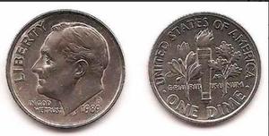 moneda de EEUU-USA-one dime perfecta