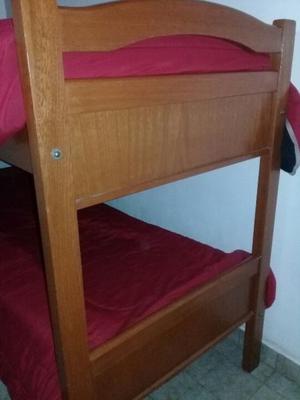 vendo cama cucheta de cedro macizo