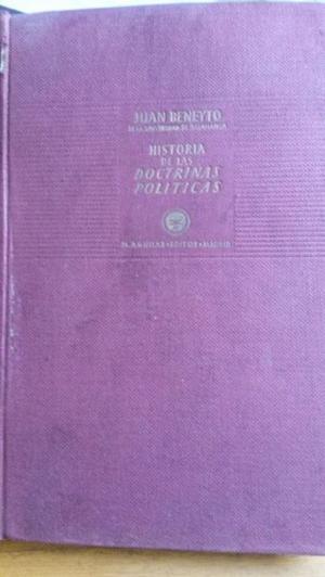 Beneyto Perez-Historia de las doctrinas politicas