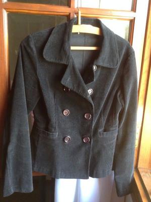 Campera blazer OSSIRA NEGRA CORDEROY FINITO